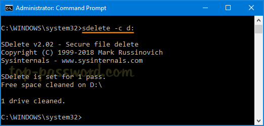 command to delete files windows